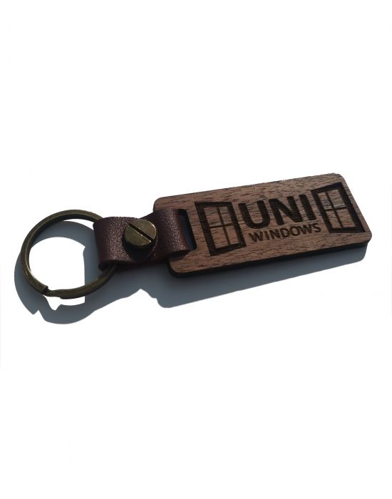 Personalized Wooden Key Ring