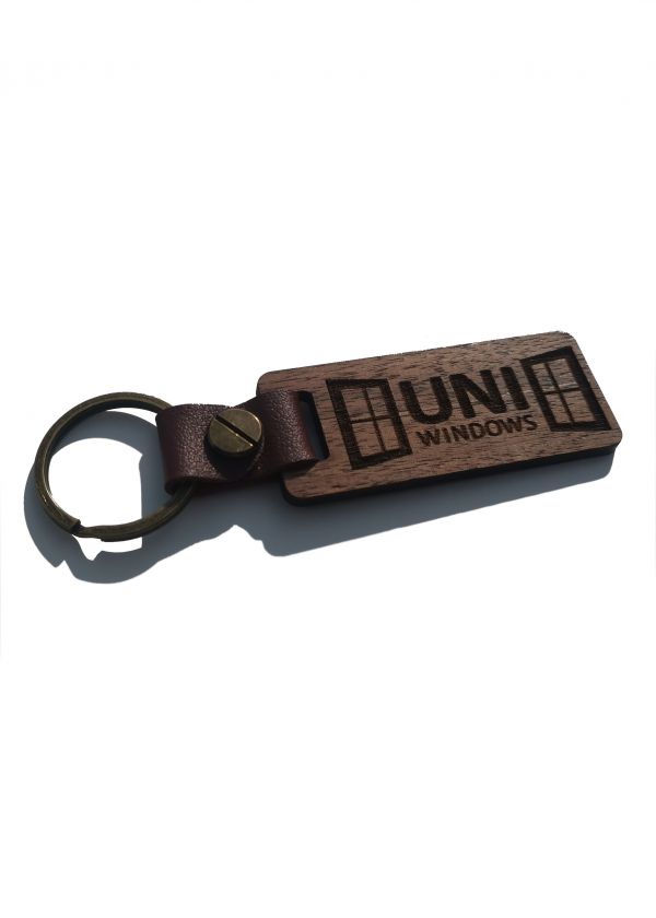 Personalized Wooden Key Ring