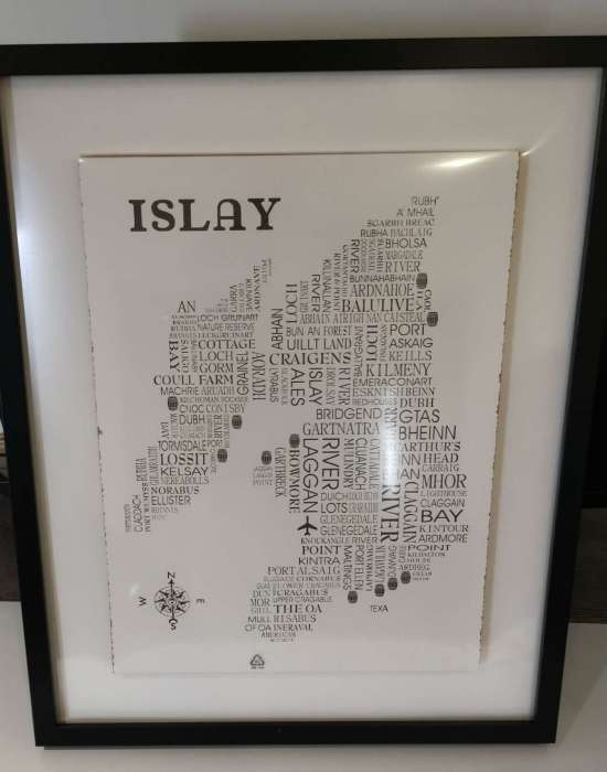 Islay Wooden Word Map