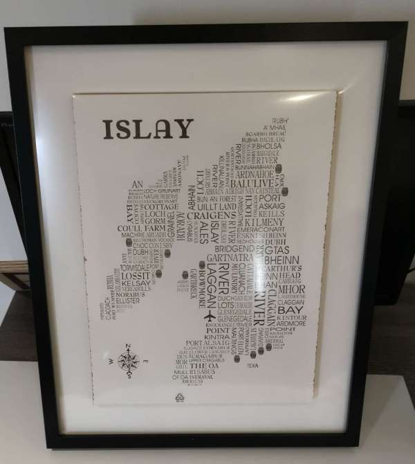 Islay Wooden Word Map