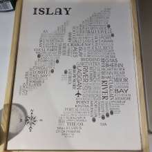 Islay Wooden Word Map
